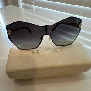 Versace Black and Gold Sunglasses